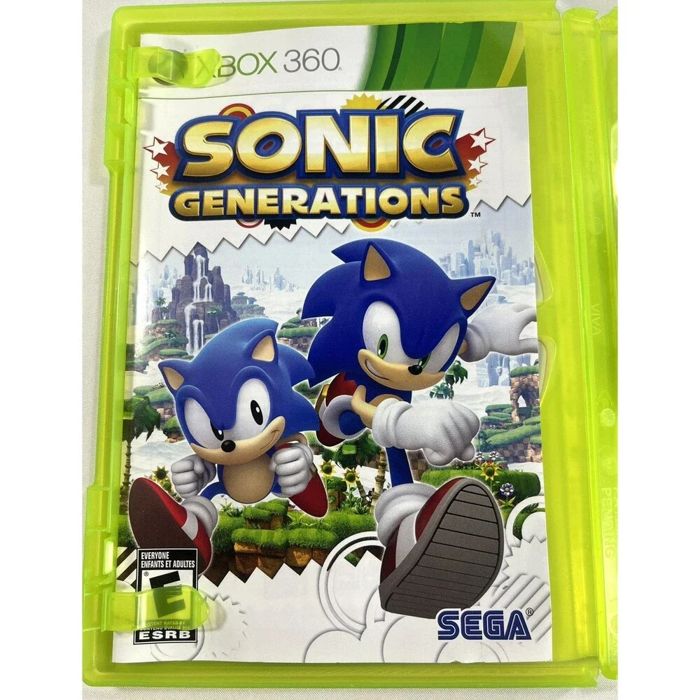 Sonic Generations SEGA 2011 Microsoft Xbox 360 Complete with Manual Tested